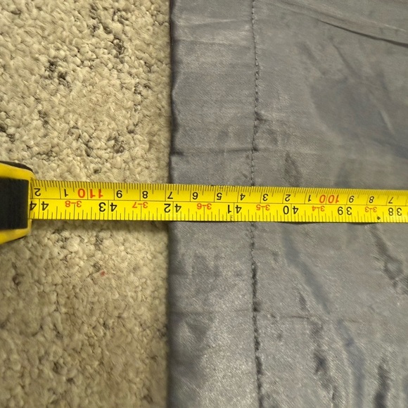 Irving Posluns size 7/8 (on tag) oversized trench EVC Silver w/ hint of blue - Picture 8 of 16